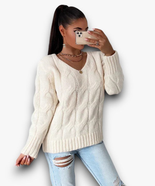 Willow - Tijdloze Beige Trui voor Dames