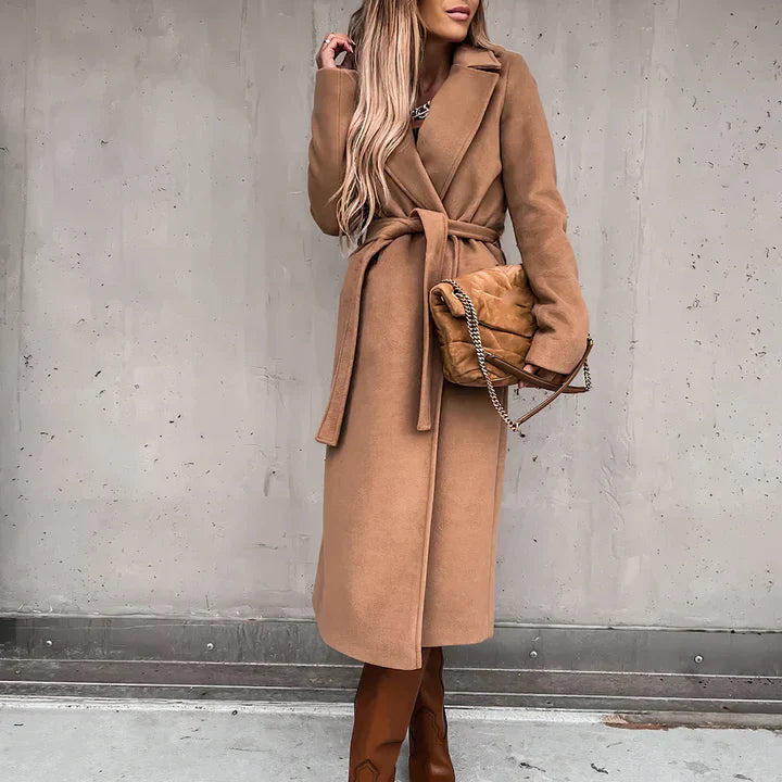 Amelina - Wollen Trenchcoat voor Dames