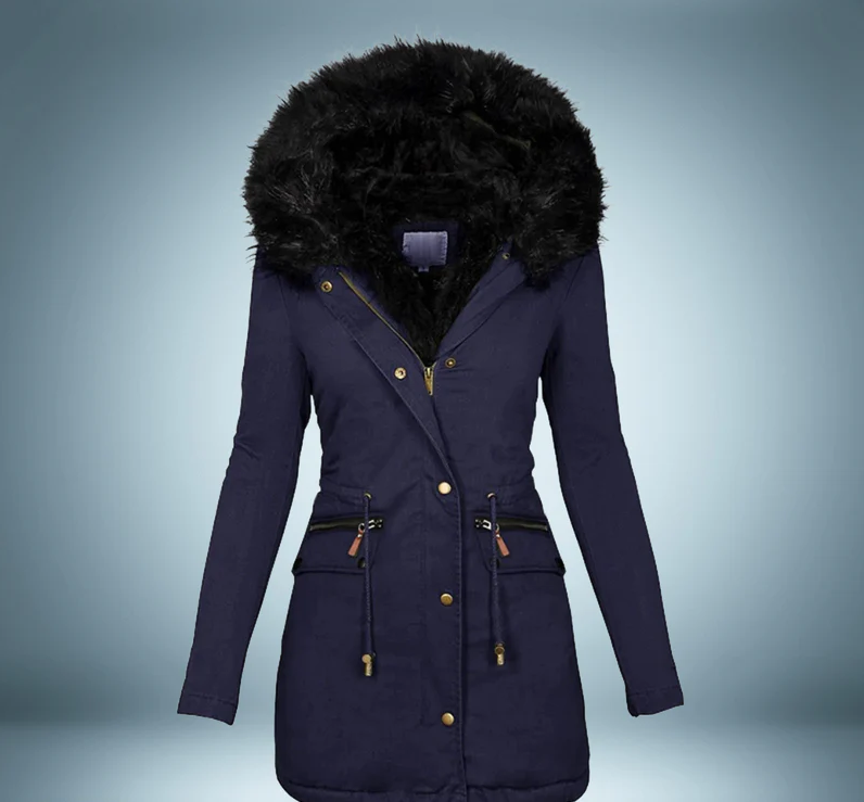 Ysoria - Elegante Parka met Bontkraag voor Dames