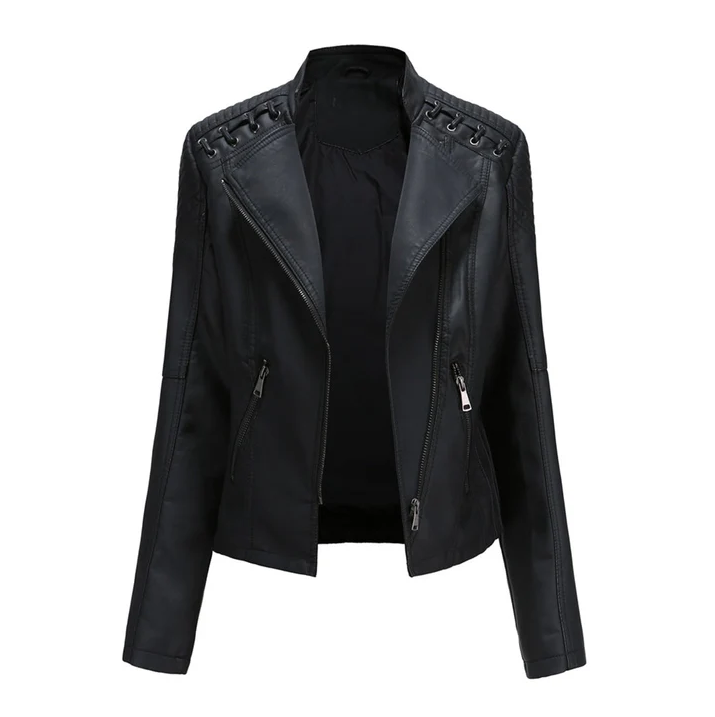 Dianthe - Chic Leren Jasje voor Dames