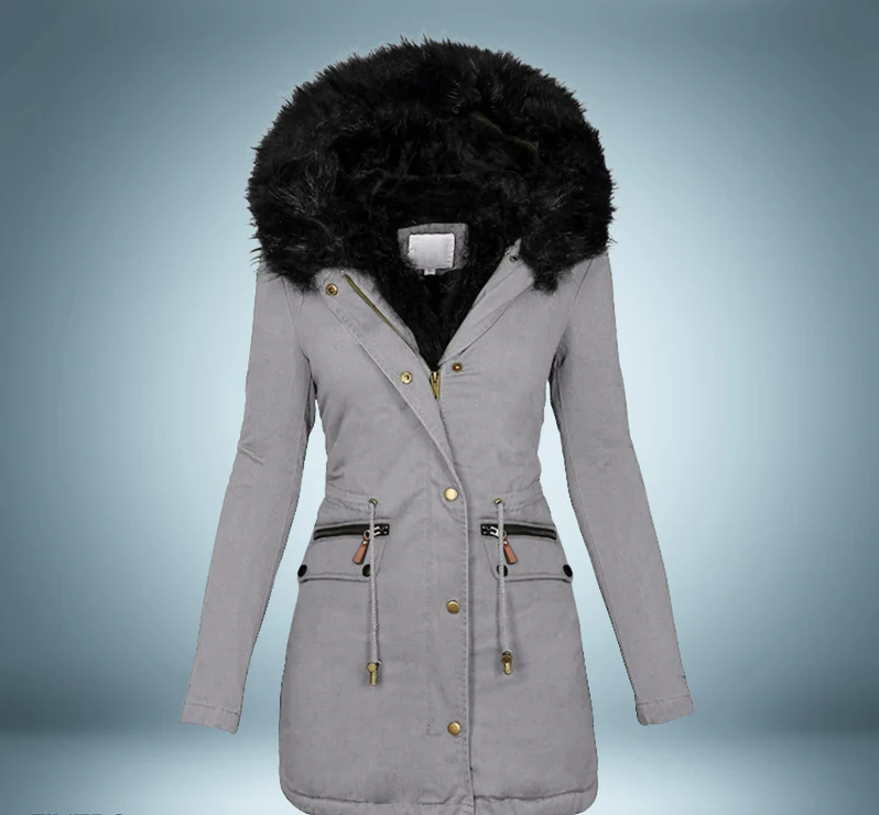 Ysoria - Elegante Parka met Bontkraag voor Dames