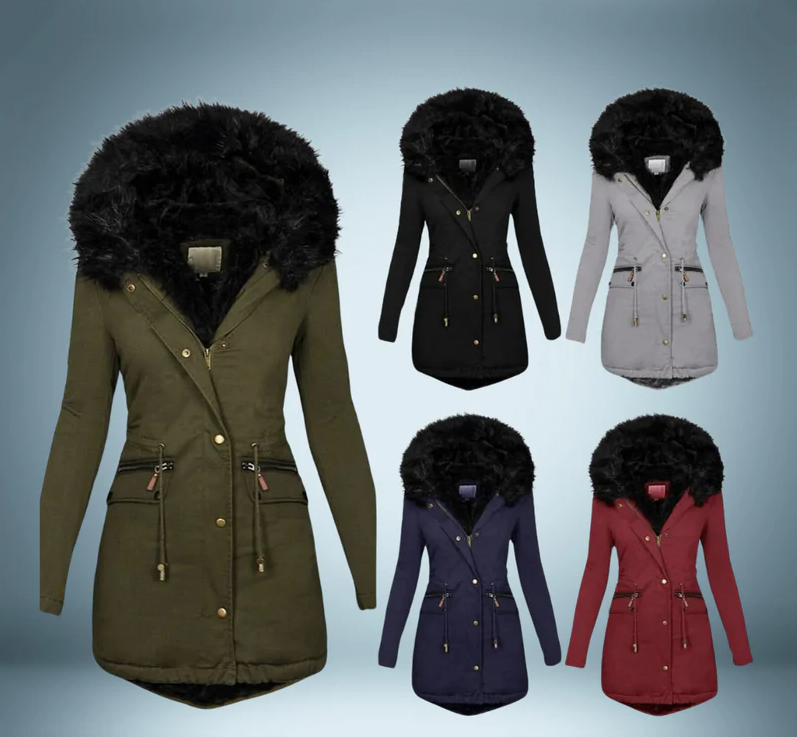Ysoria - Elegante Parka met Bontkraag voor Dames