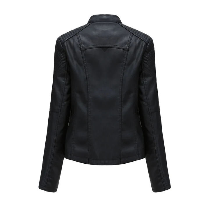 Dianthe - Chic Leren Jasje voor Dames