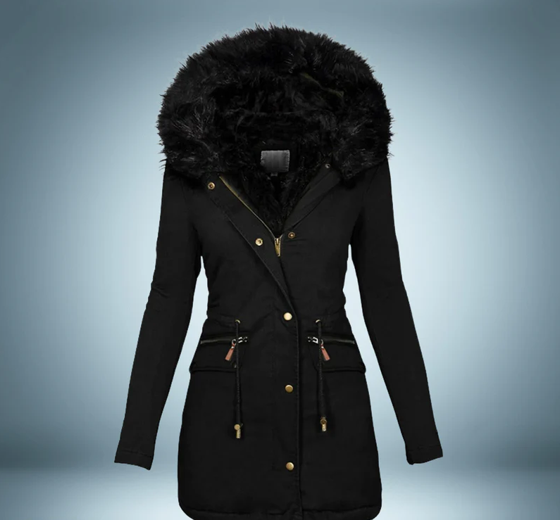 Ysoria - Elegante Parka met Bontkraag voor Dames