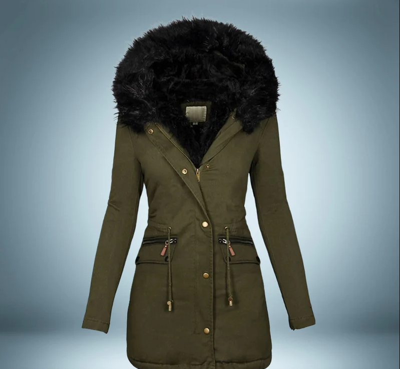 Ysoria - Elegante Parka met Bontkraag voor Dames
