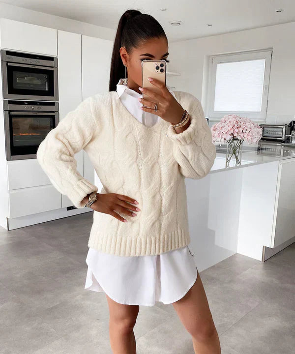 Willow - Tijdloze Beige Trui voor Dames