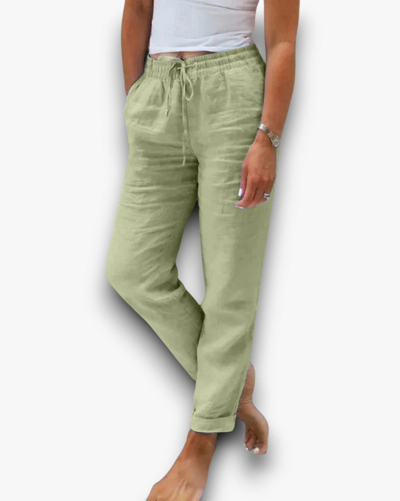Lilora - Tijdloze Linnen Broek voor Dames