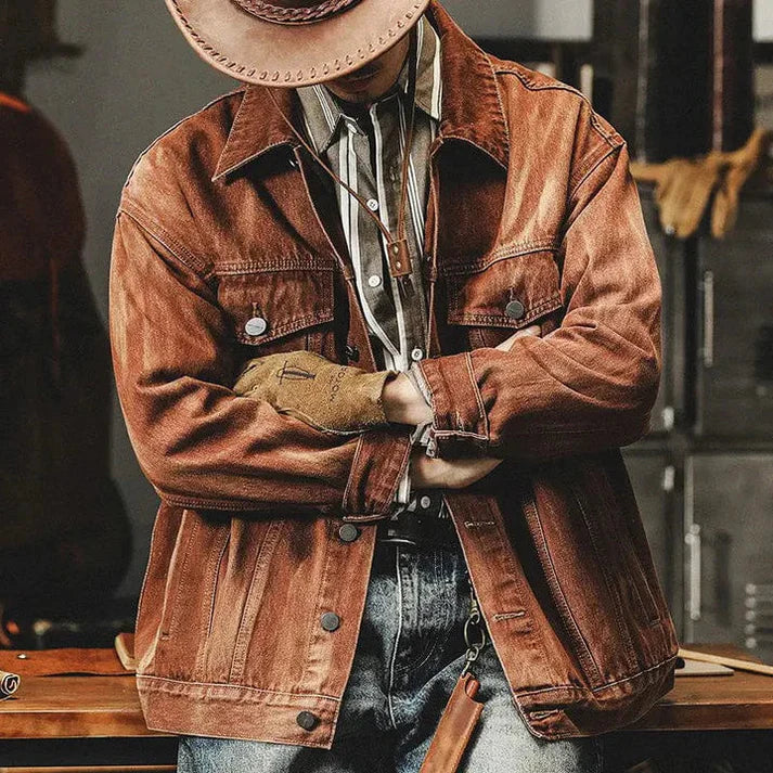Youssef - Vintage Geïnspireerd Denimjack voor Heren