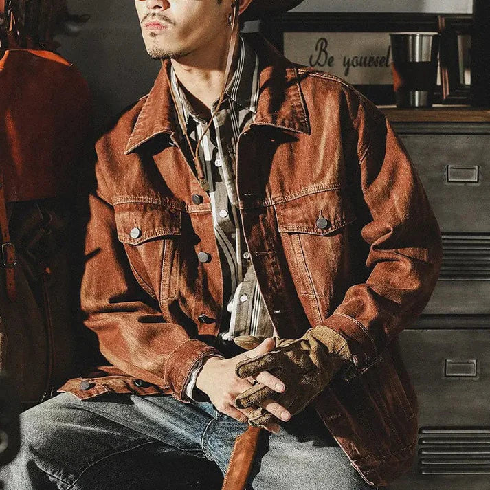 Youssef - Vintage Geïnspireerd Denimjack voor Heren