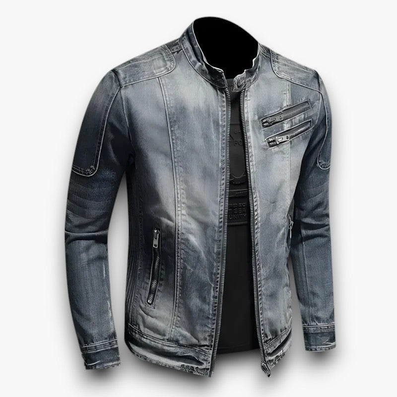 Dax - Comfortabel Denimjas met Retro Stijl voor Heren