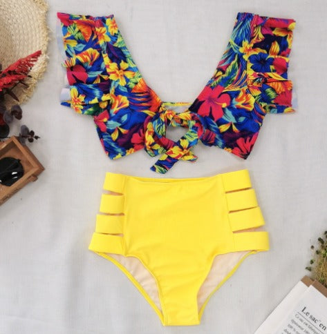 Flora - Bikiniset met Bloemetjes en Ruches voor Dames
