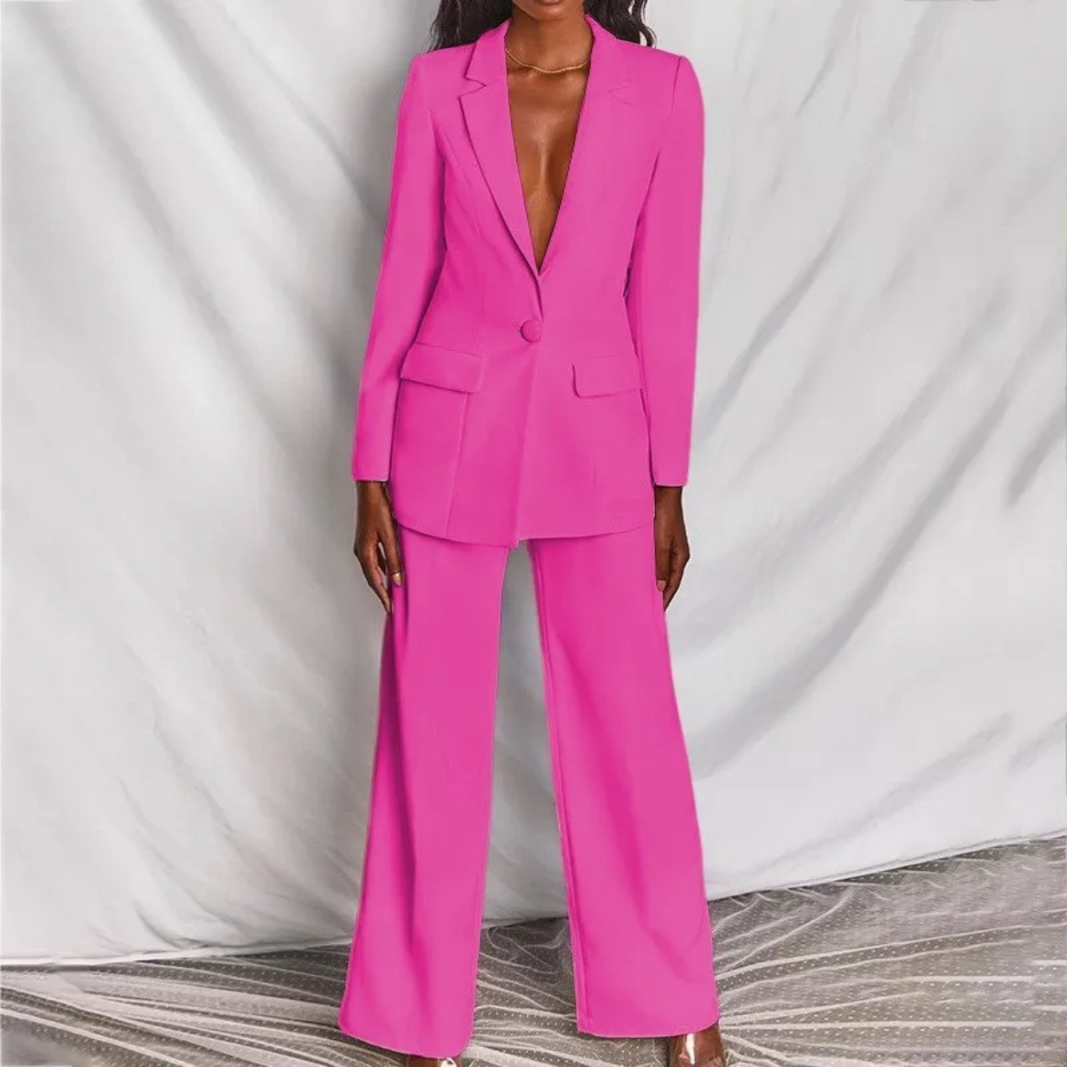 Lottie - Lange Mouwen Blazer en Broek-Set voor Dames