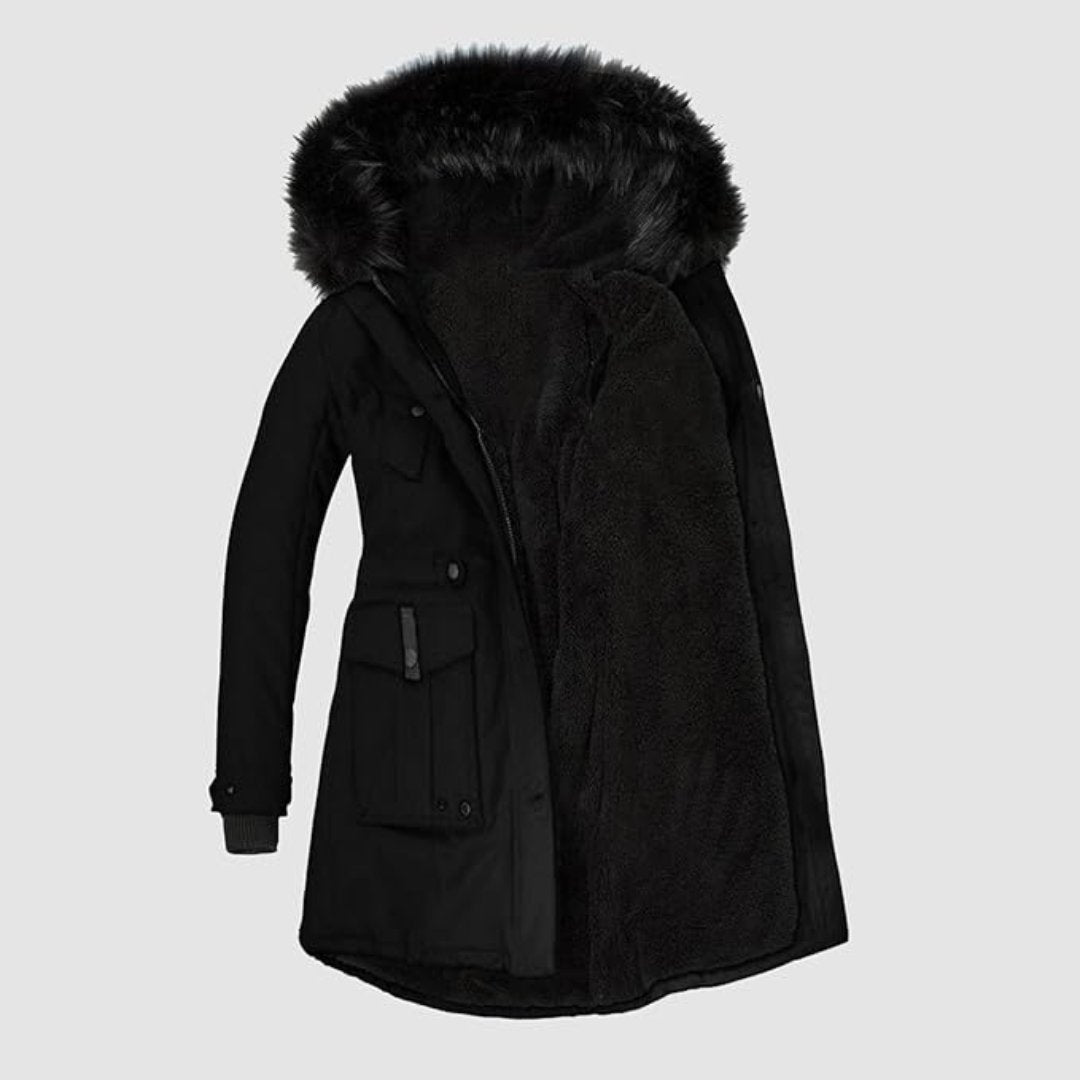 Cambrie - Parka Jas met Imitatiebont voor Dames