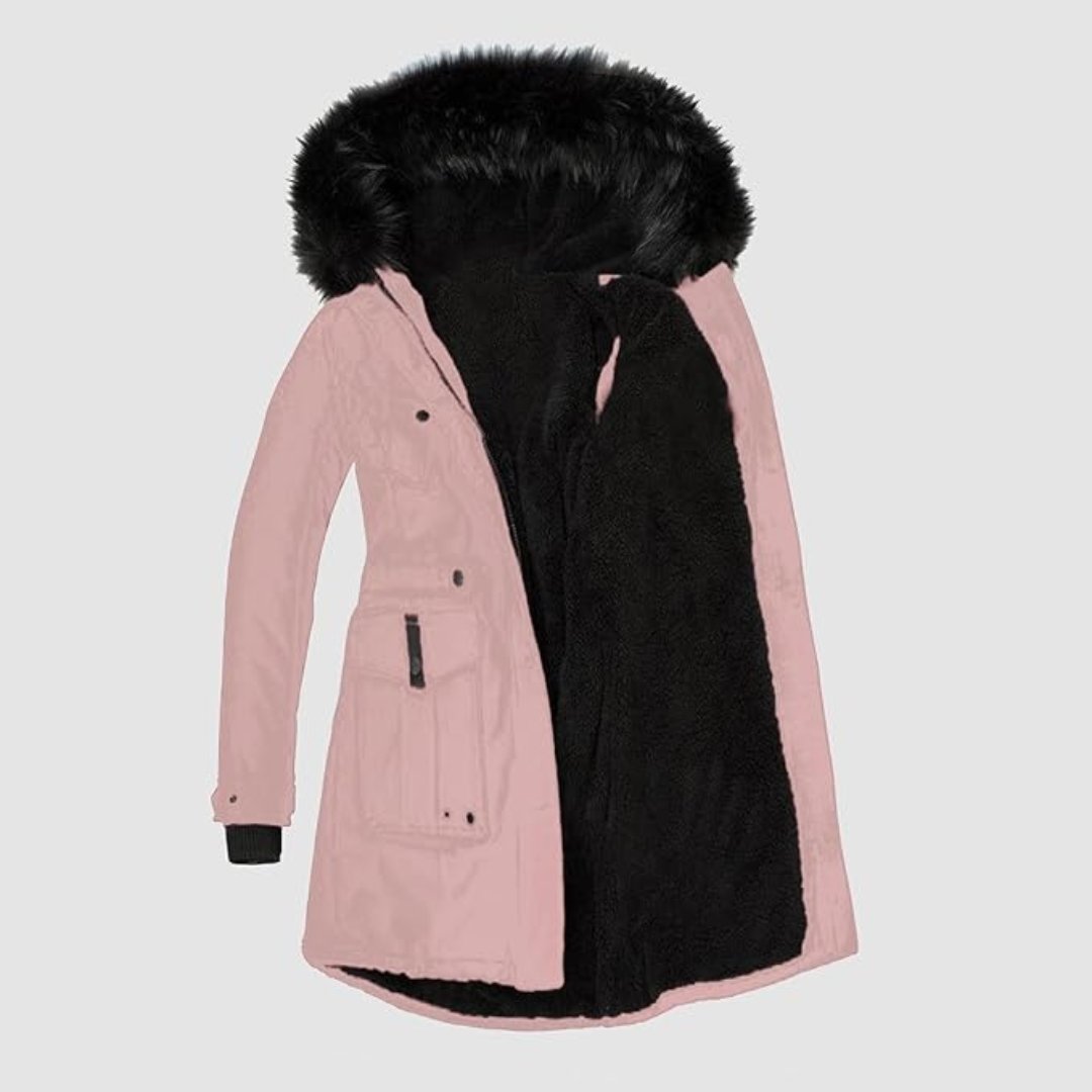 Cambrie - Parka Jas met Imitatiebont voor Dames