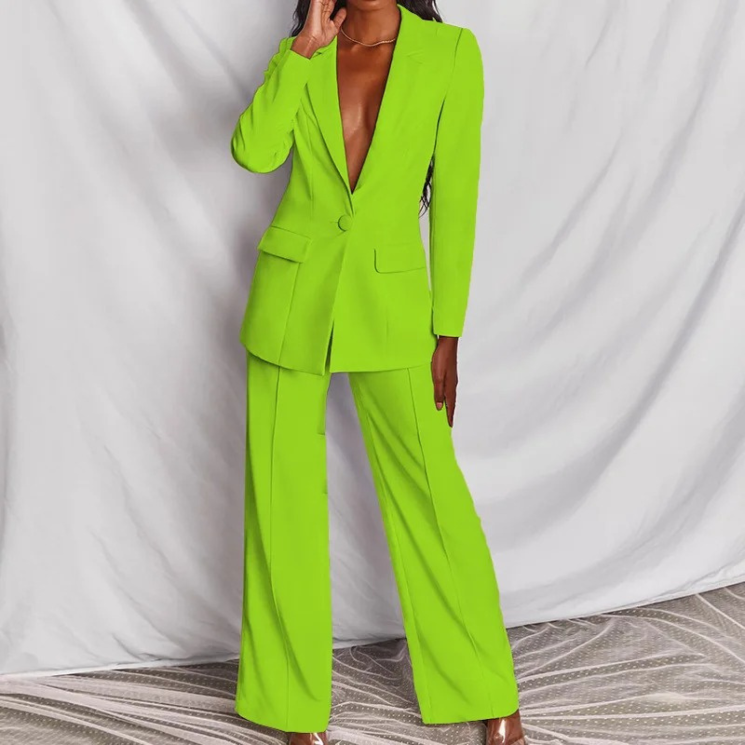 Lottie - Lange Mouwen Blazer en Broek-Set voor Dames