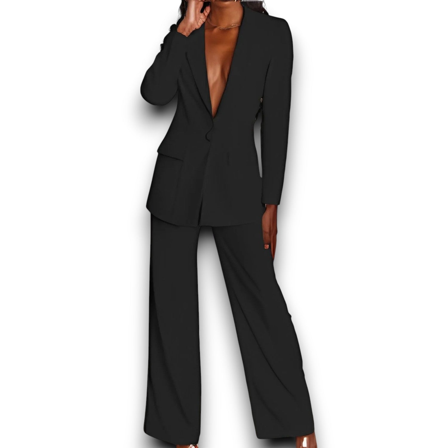 Lottie - Lange Mouwen Blazer en Broek-Set voor Dames