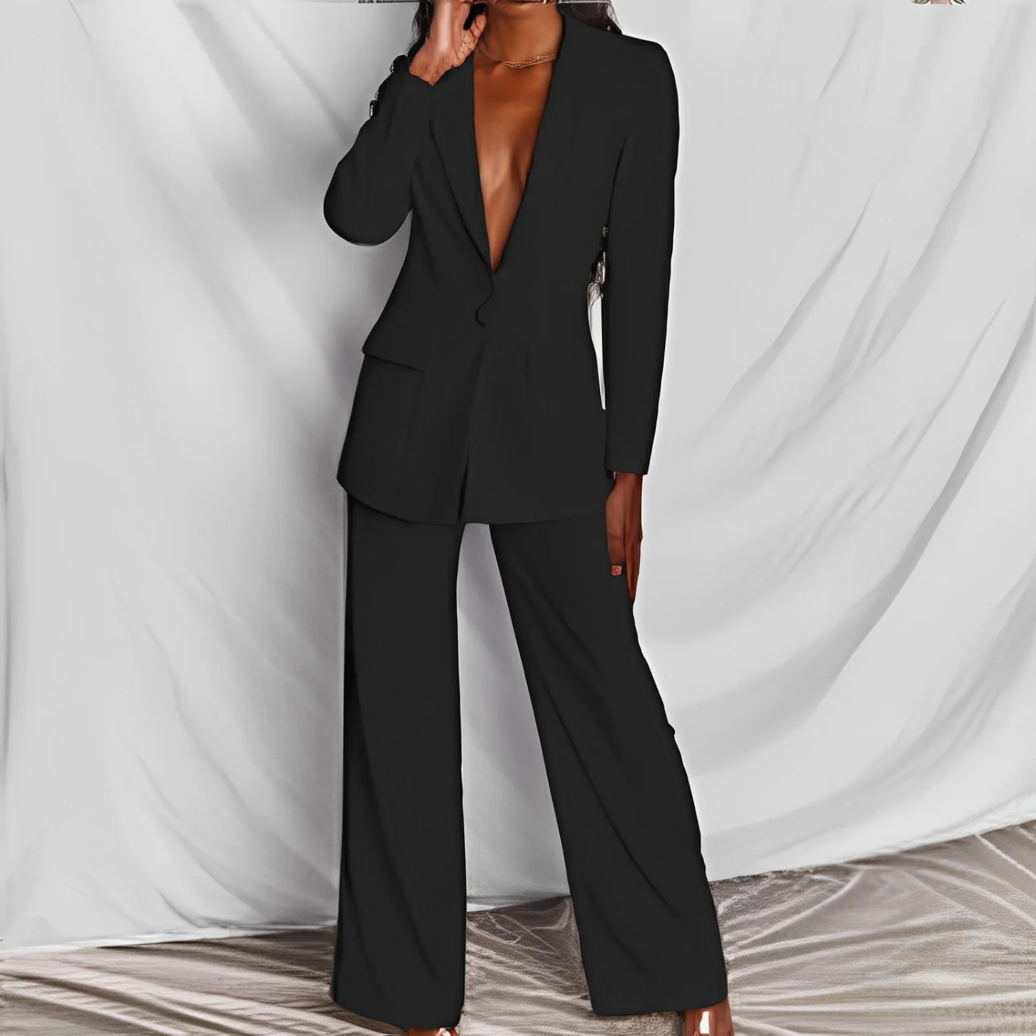 Lottie - Lange Mouwen Blazer en Broek-Set voor Dames