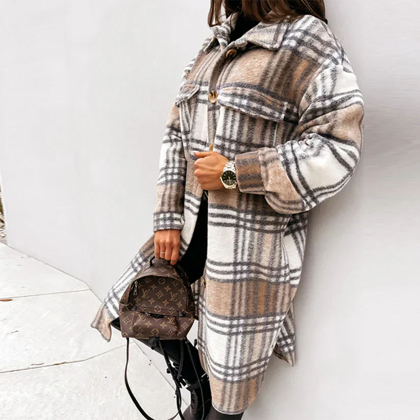 Emlen - Geruite Winterjasmes voor Dames
