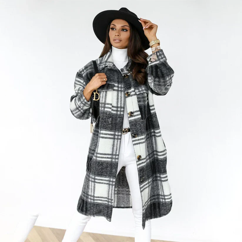 Emlen - Geruite Winterjasmes voor Dames