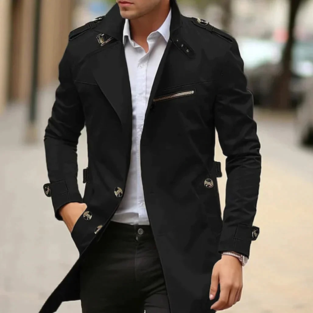 Alf - Geraffineerde Lente Trenchcoat voor Heren