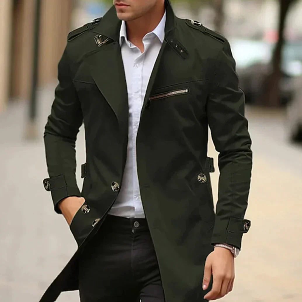 Alf - Geraffineerde Lente Trenchcoat voor Heren