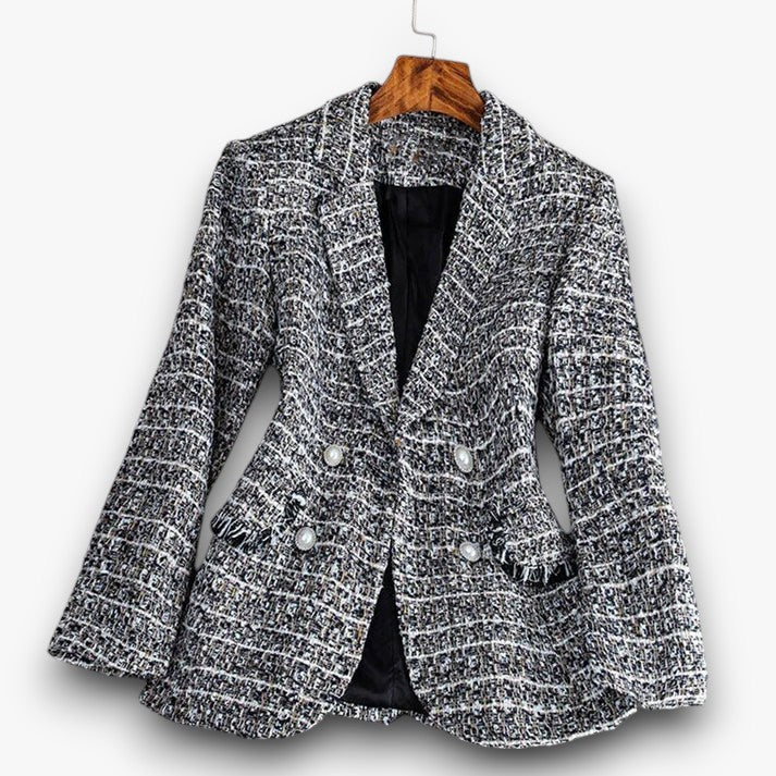Isabeau - Elegante Tweed Blazer met Stijlvol Design voor Dames