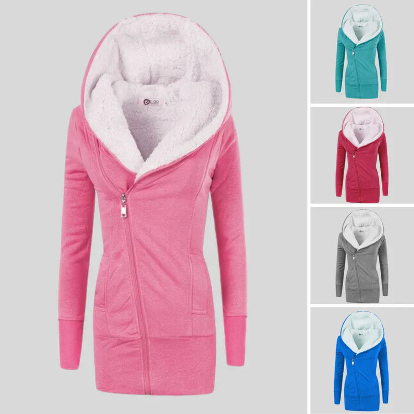 Vyressa - Essentiële Fleece Zip-up Capuchon voor Dames
