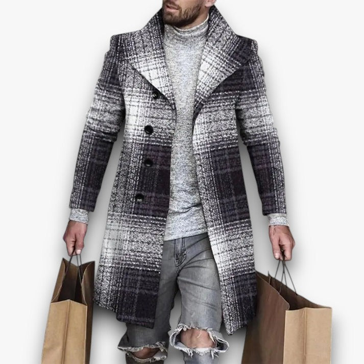 Cian - Stijlvolle Lange Trenchcoat voor Heren