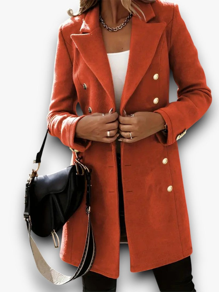 Zaraya - Elegante en Warme Wollen Jas voor Dames