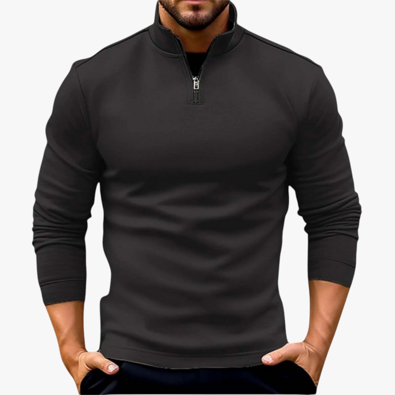 Zaine - Sweater met Rits voor Heren