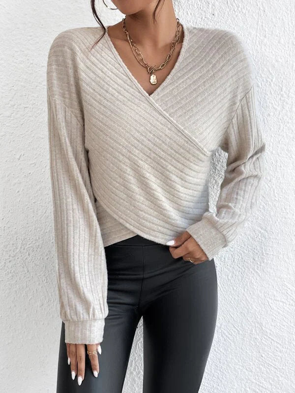 Anouk - Elegante en Veelzijdigheid V-Hals Top voor Dames