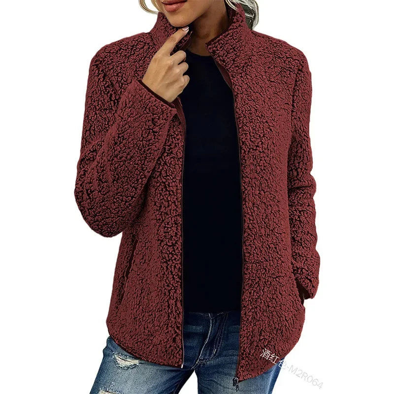 Alyse - Winter Teddyjack Voor Dames