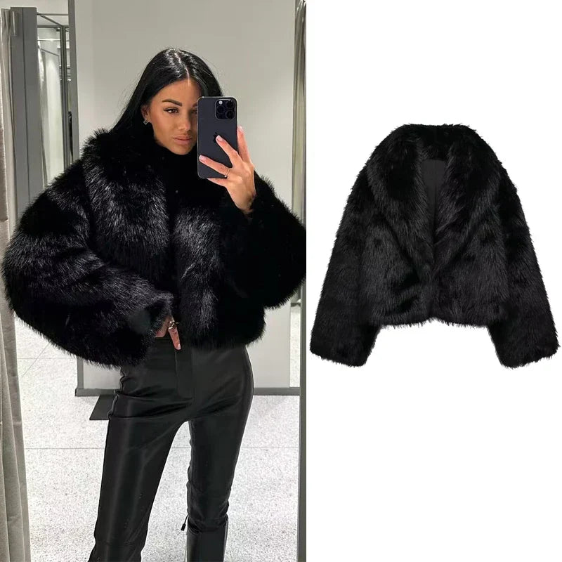 Isolda - Pluche Winterjas voor Dames
