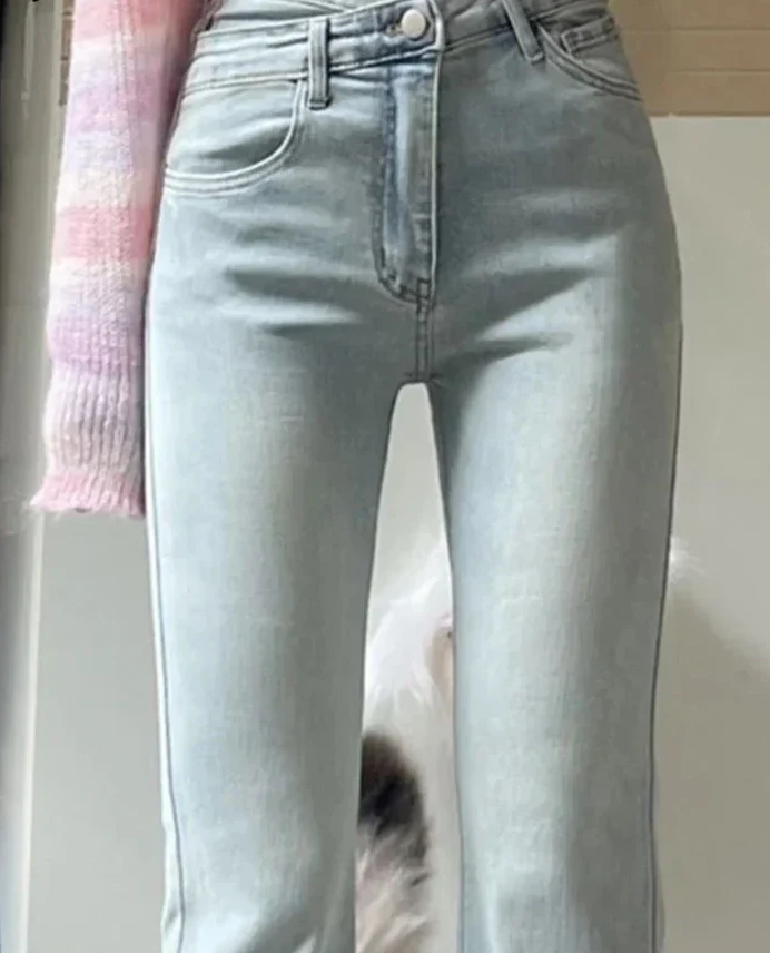 Isora - Slanke Uitlopende Broek met Hoge Taille voor Dames