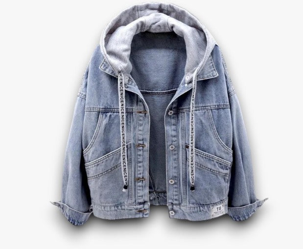 Kaelin - Casual Denimjas Met Capuchon voor Dames