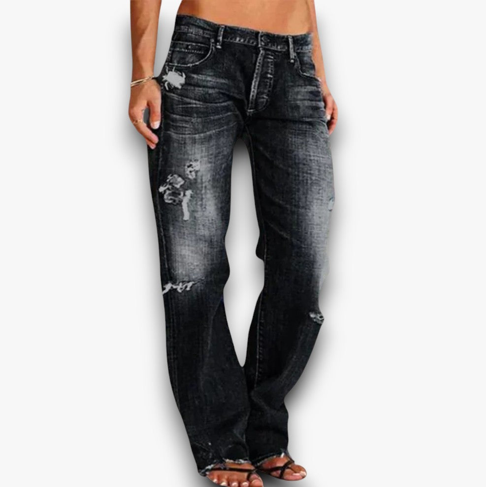 Elyra - Relaxed Fit Denim Jeans voor Dames