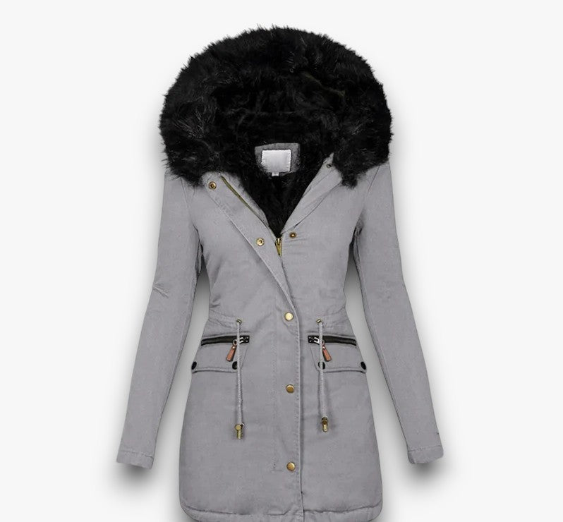 Ysoria - Elegante Parka met Bontkraag voor Dames