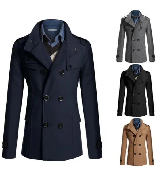 Indigo - Winter Trench Coat voor Heren