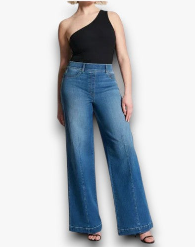 Lisandra - Jeans met Wijde Pijpen voor Dames