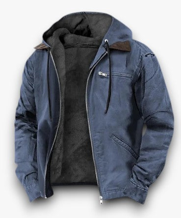 Valric - Duurzame Fleece Gevoerde Jas Met Capuchon voor Heren