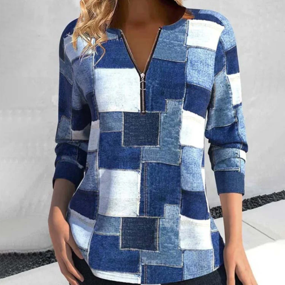 Zarae - Geometrisch Top voor Dames
