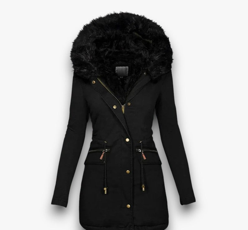 Ysoline - Exclusieve Parka met Bontkraag voor Dames