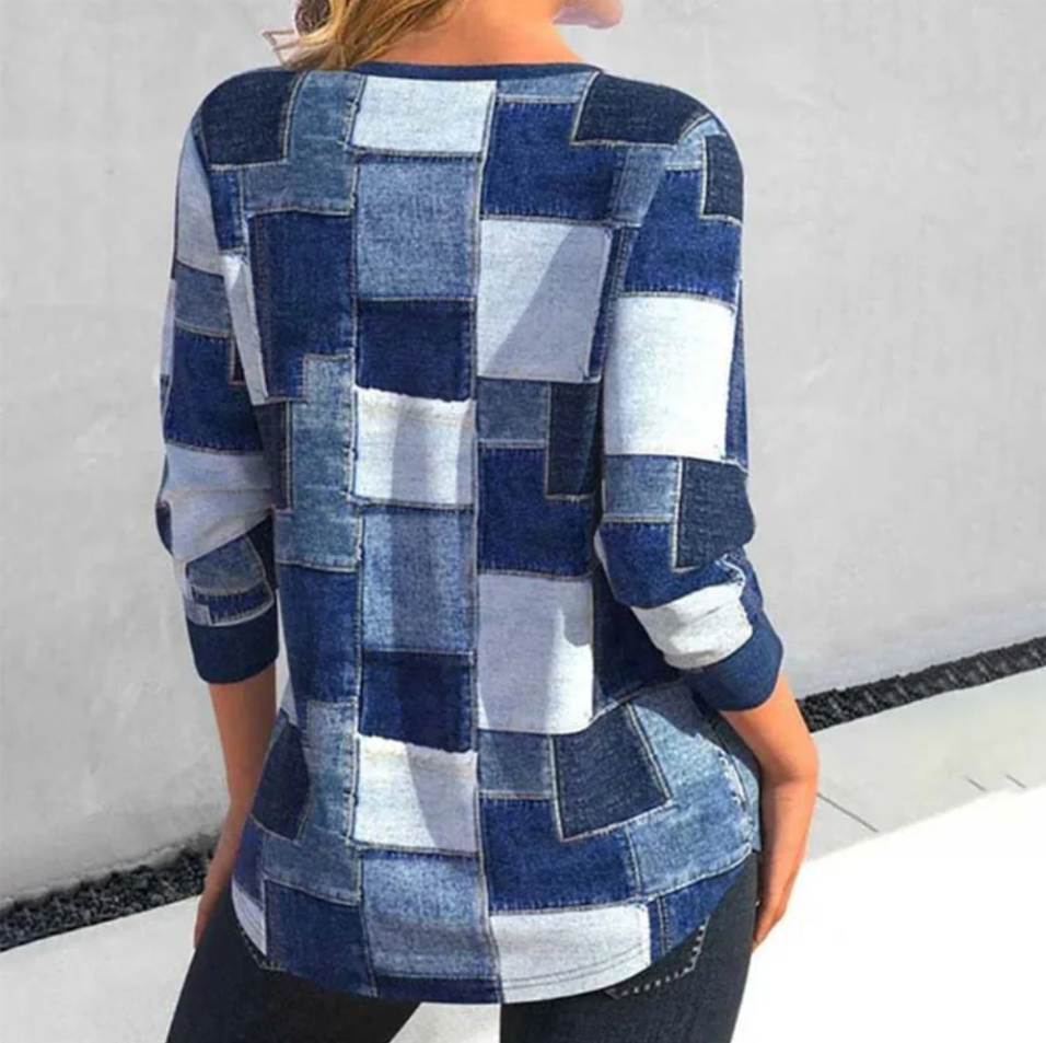 Zarae - Geometrisch Top voor Dames