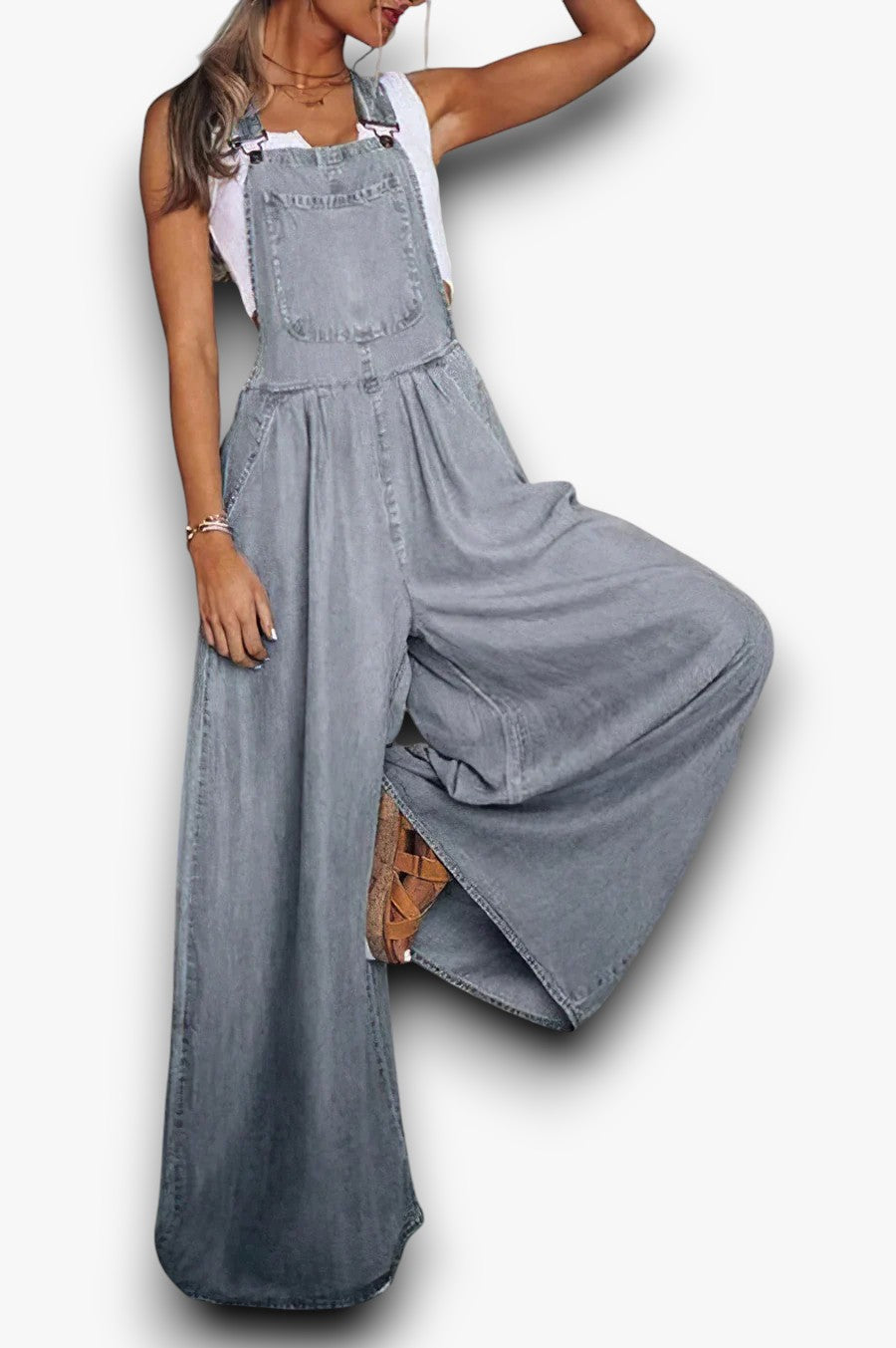 Samara - Mouwloze Trendy Denim Jumpsuit voor Dames