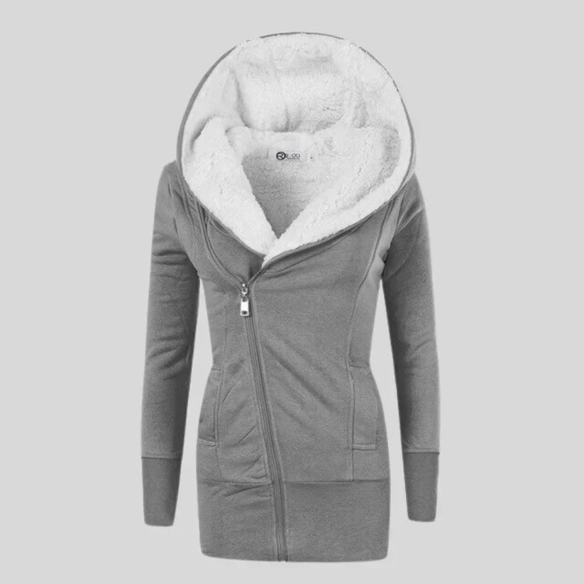 Vyressa - Essentiële Fleece Zip-up Capuchon voor Dames