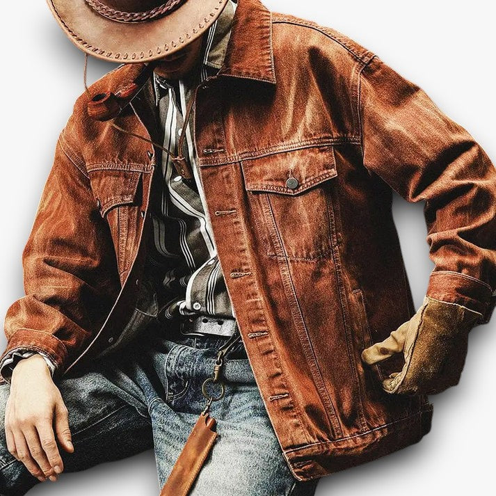 Youssef - Vintage Geïnspireerd Denimjack voor Heren