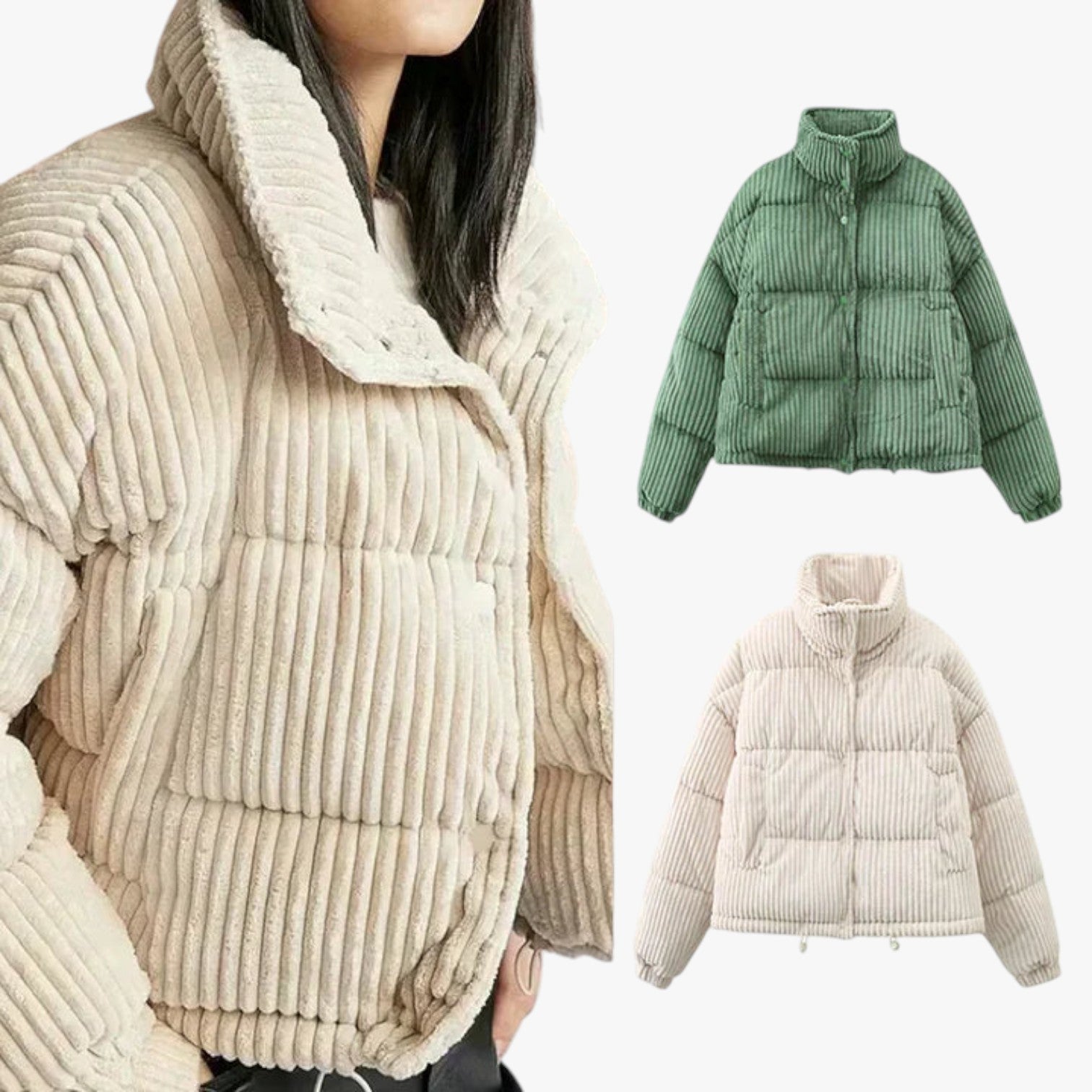 Cordela - Corduroy Winterjas voor Dames