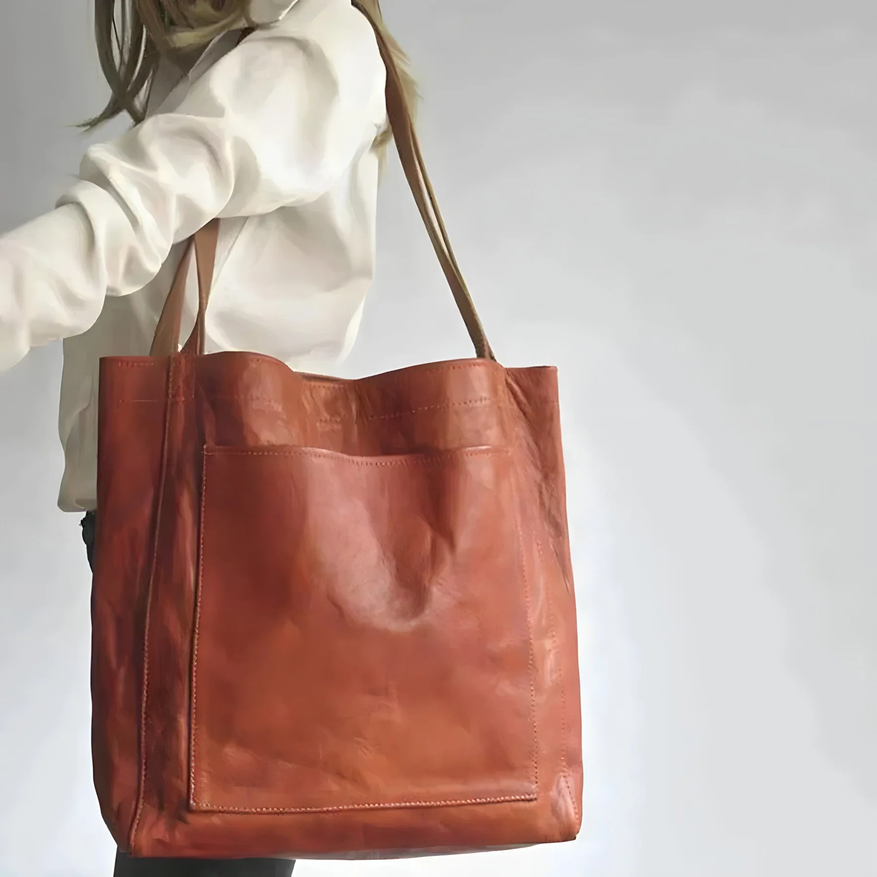 Evelyn - Vintage Leren Handtas voor Dames