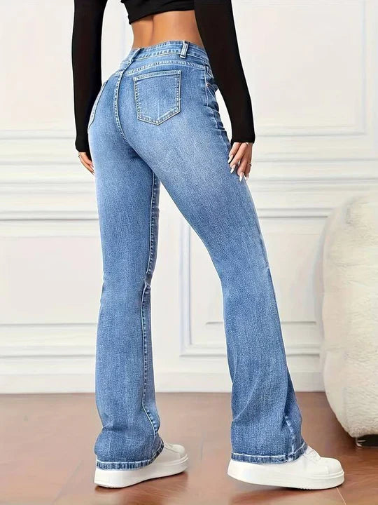 Lyriss - Uitlopende Jeans voor Dames