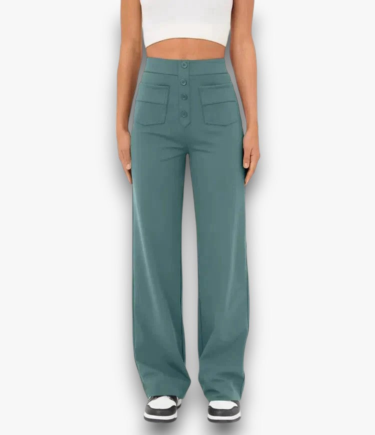 Sandra - Hoge Taille Stretchbroek voor Dames